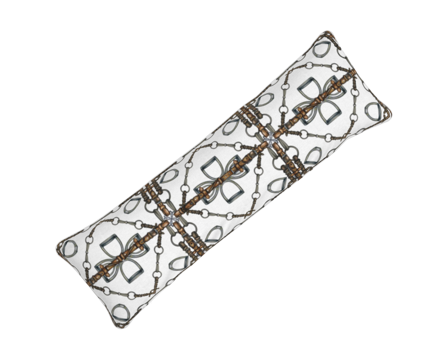 Geometric Bit Patterned Bolster Pillow , Luxury Soft Velvet Living Room / Bed Room Pillow