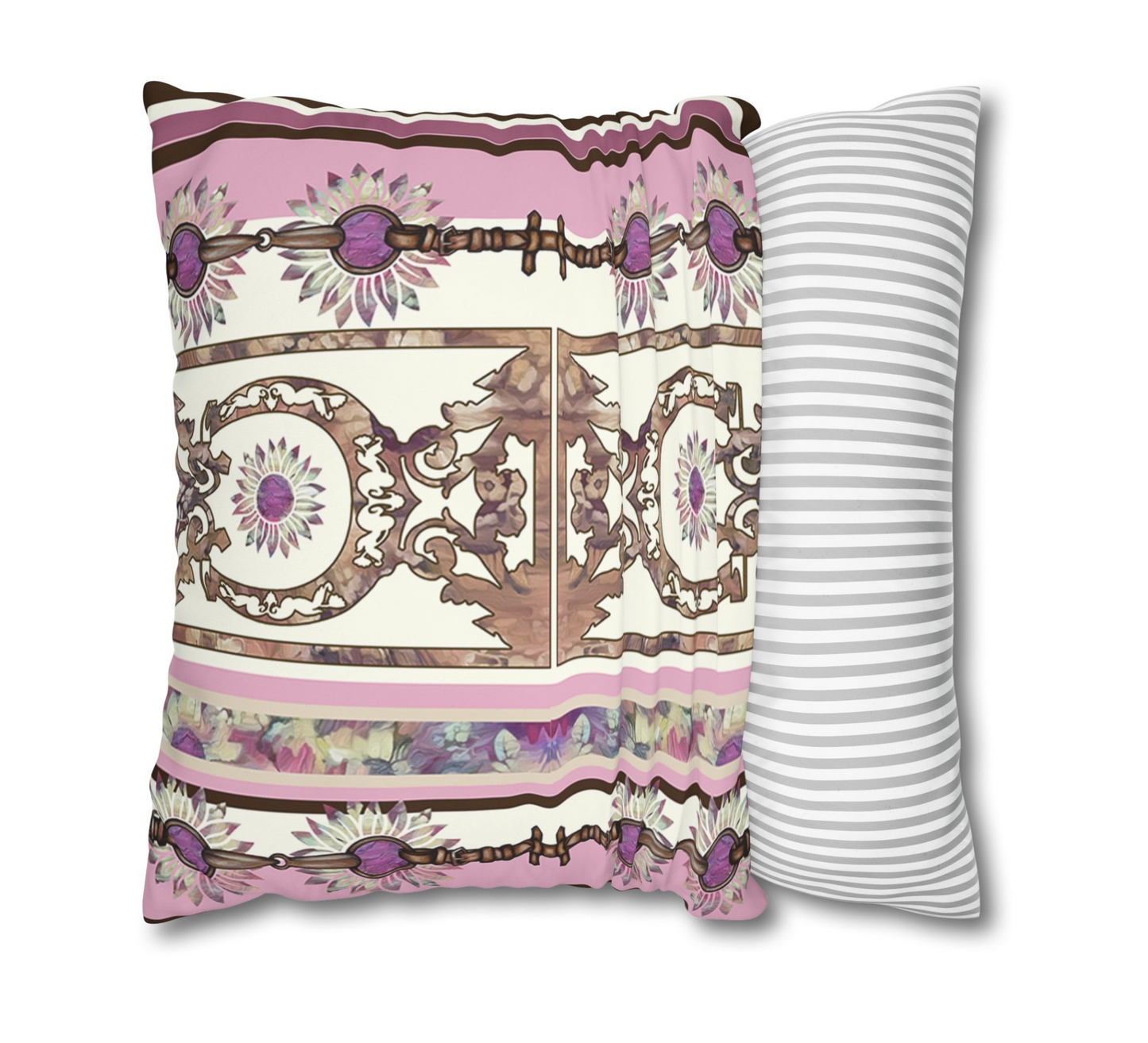 Cowgirl Dream Pillowcase Western/ English/ Hunter Jumper Maximalist Boho Equestrian Girls Bedroom Decor Horse Shoe Art Hippie Equestrian Artwork