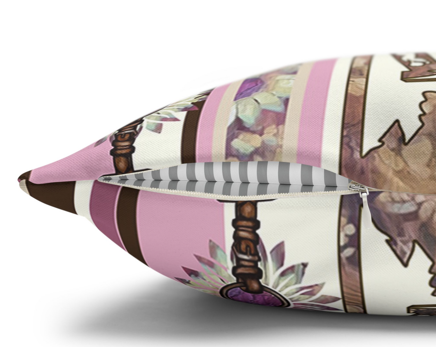 Cowgirl Dream Pillowcase Western/ English/ Hunter Jumper Maximalist Boho Equestrian Girls Bedroom Decor Horse Shoe Art Hippie Equestrian Artwork