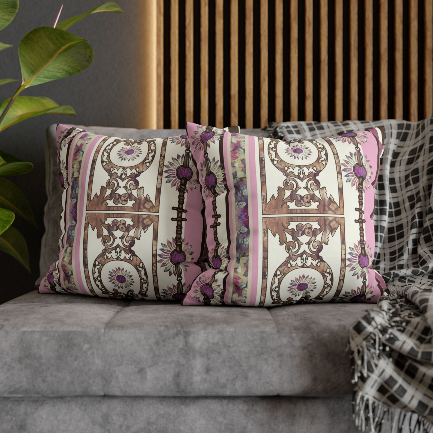 Cowgirl Dream Pillowcase Western/ English/ Hunter Jumper Maximalist Boho Equestrian Girls Bedroom Decor Horse Shoe Art Hippie Equestrian Artwork