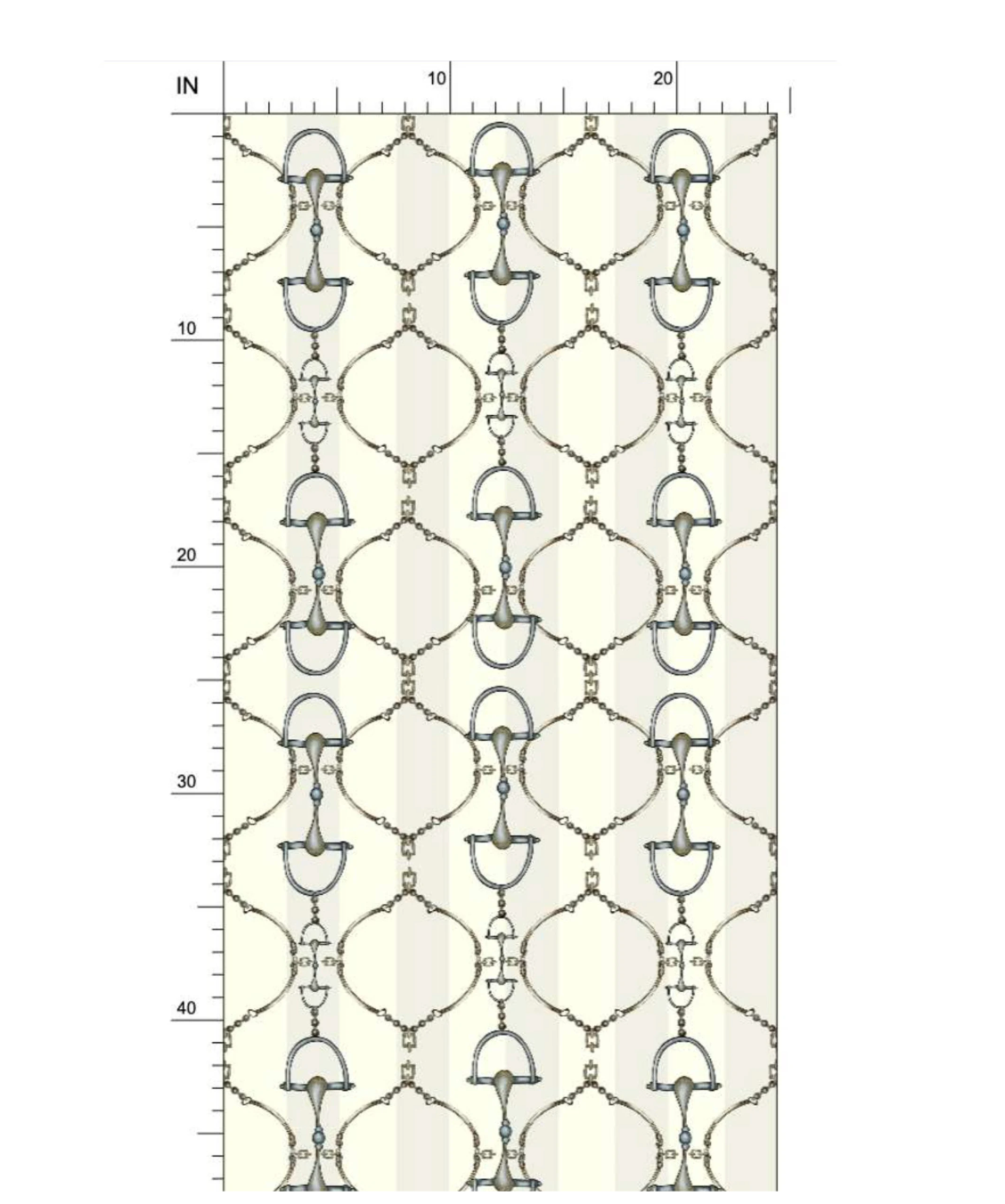 Ivory Snaffle Bit Wallpaper Luxury Equestrian Home Decor Farmhouse Wall Accent Wallpaper Neutral Decor