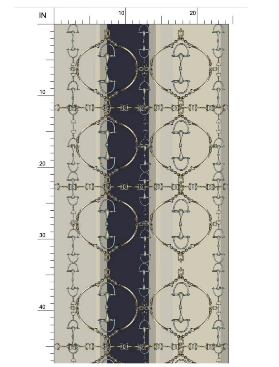 Navy Snaffle Bit Wallpaper Luxury Equestrian Home Decor Farmhouse Wall Accent Wallpaper Neutral Decor