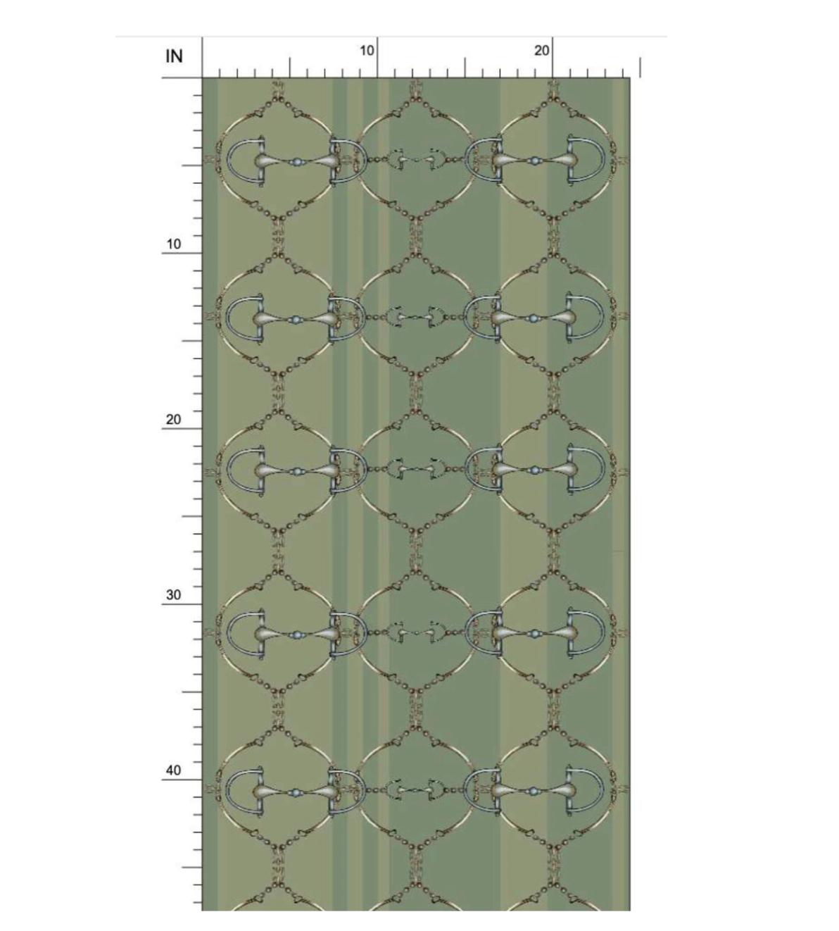 Green Snaffle Bit Wallpaper Luxury Equestrian Home Decor Farmhouse Wall Accent Wallpaper Neutral Decor