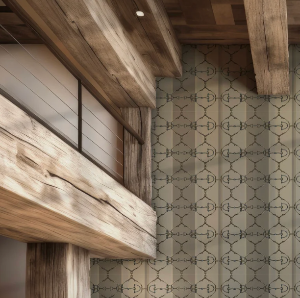 Neutral Snaffle Bit Wallpaper Luxury Equestrian Home Decor Farmhouse Wall Accent Wallpaper Neutral Decor