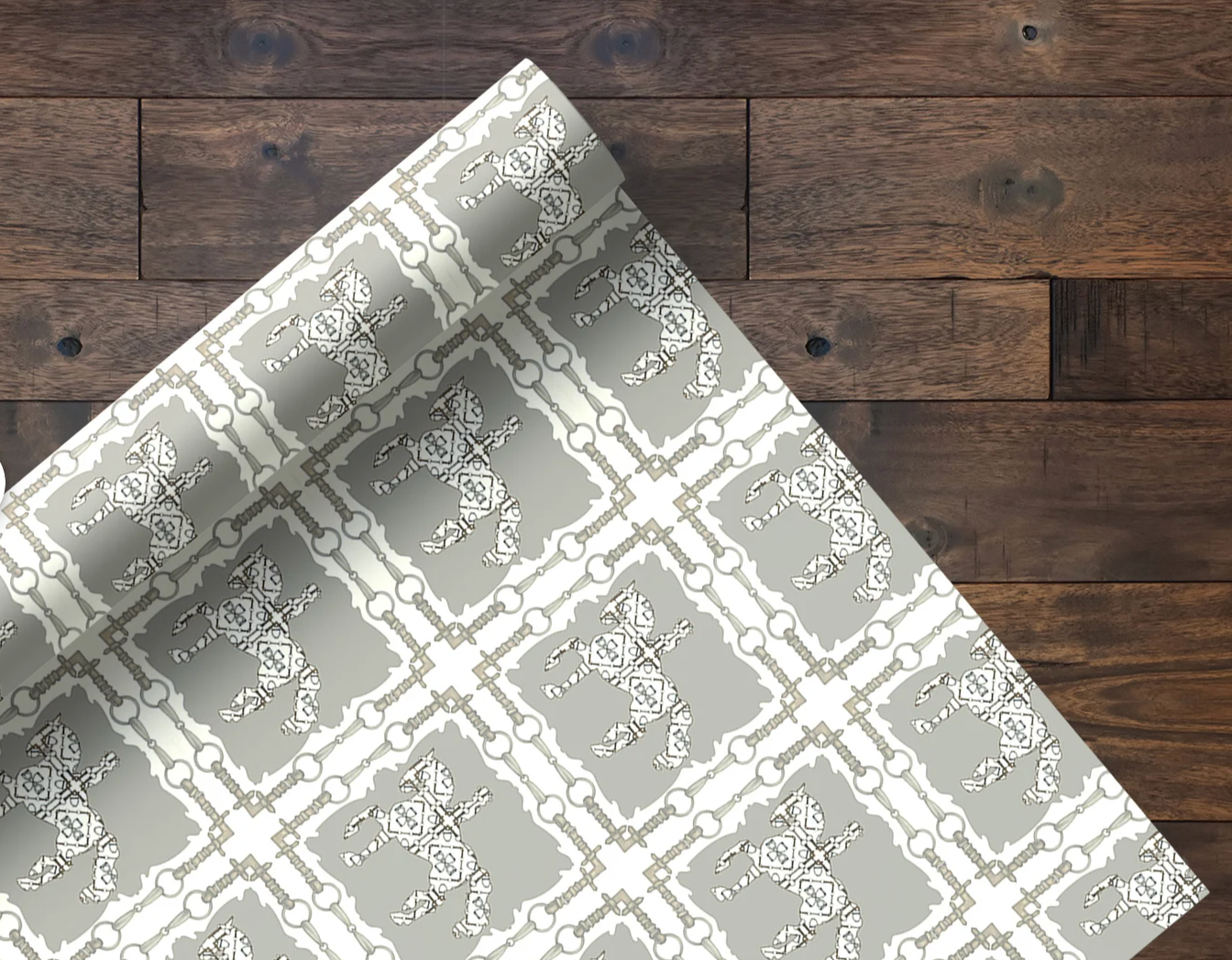 Dressage Horse Wallpaper Elegant Equestrian Home Decor Cream and Gray Wall Art Equestrian Art