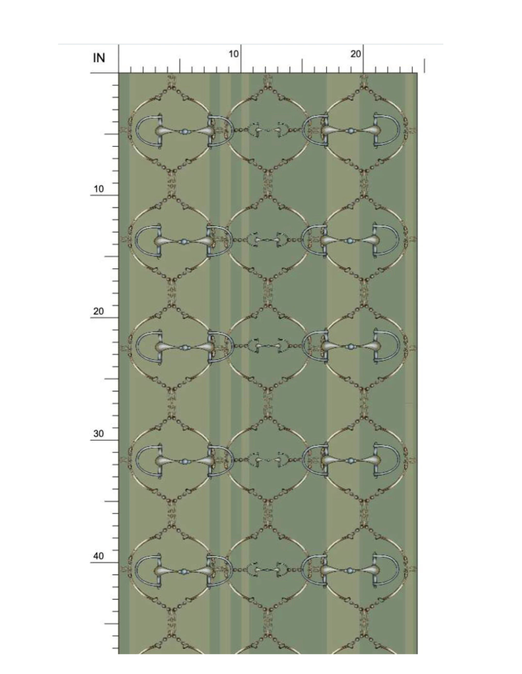 Green Snaffle Bit Wallpaper Luxury Equestrian Home Decor Farmhouse Wall Accent Wallpaper Neutral Decor