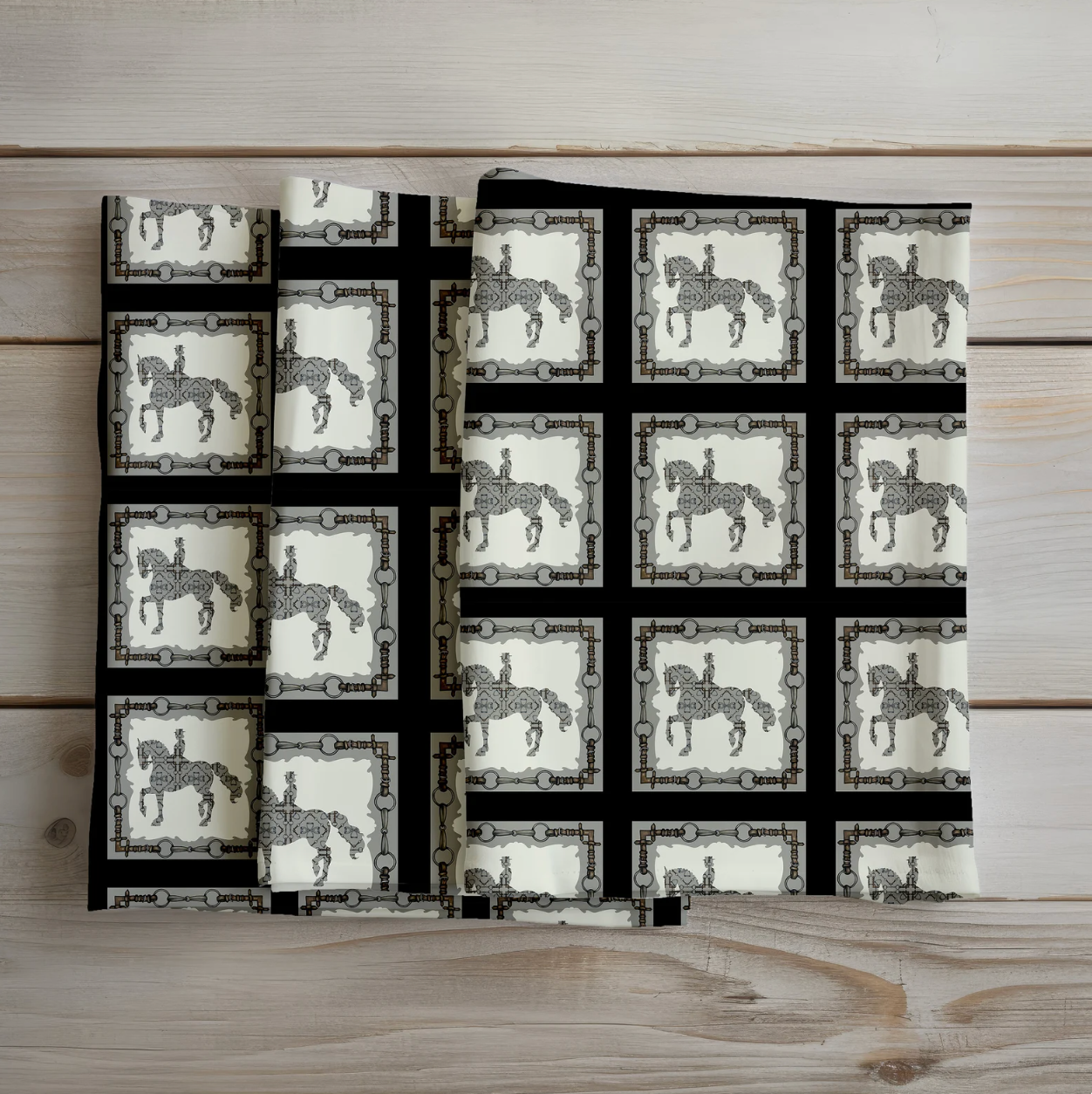 Dressage Horse Equestrian Fabric Luxury Equine Art for Custom Home Decor and Sewing Projects 42x36 inches Pure Cotton
