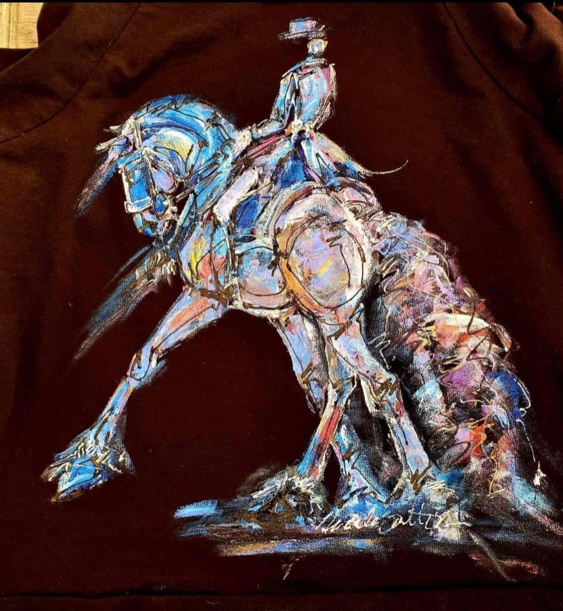 Hand Painted Baroque/Dressage Head Shirt.