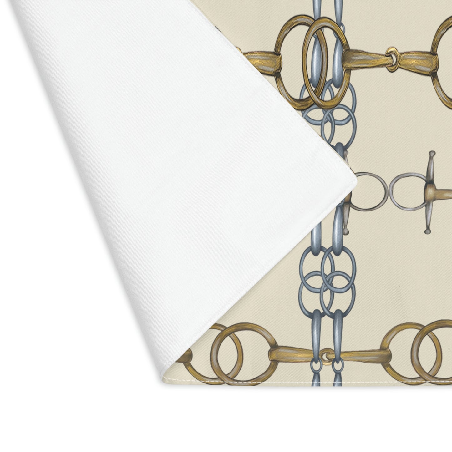 Equestrian Snaffle Bit Cream Placemat