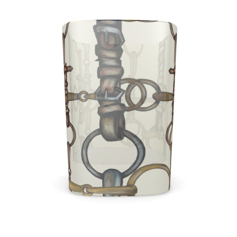 Equestrian Bit Square Shot Glass Set of 2