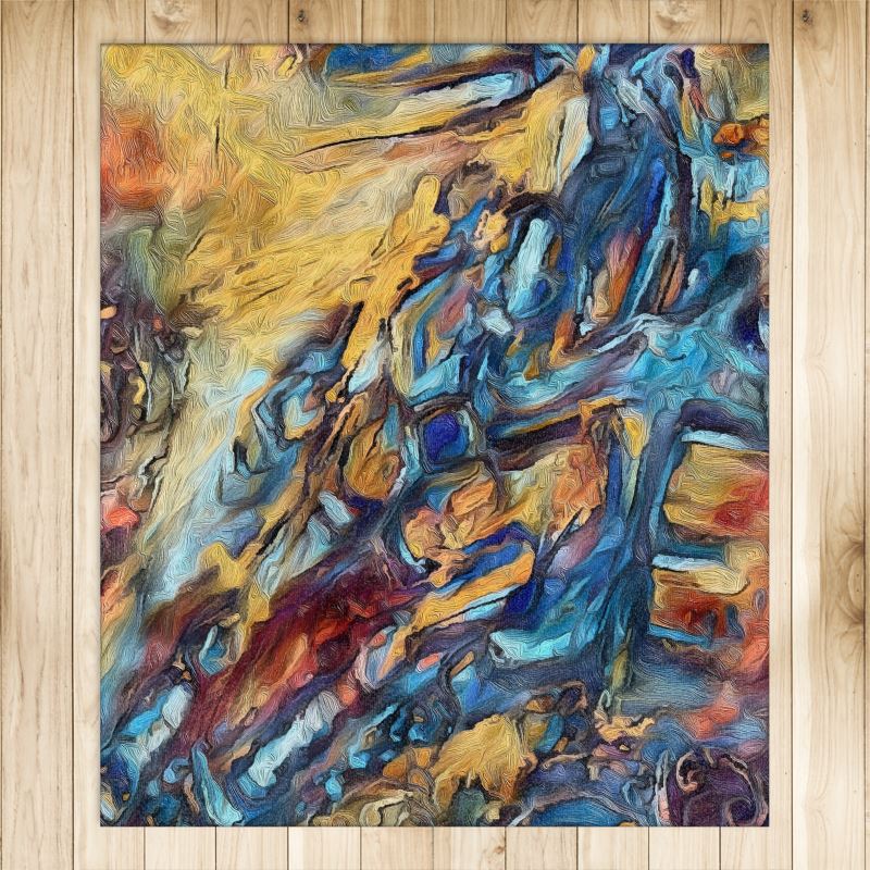 Medium O, Equestrian Shimmer Velvet Rug, 4ft x 5ft Barrel Racing