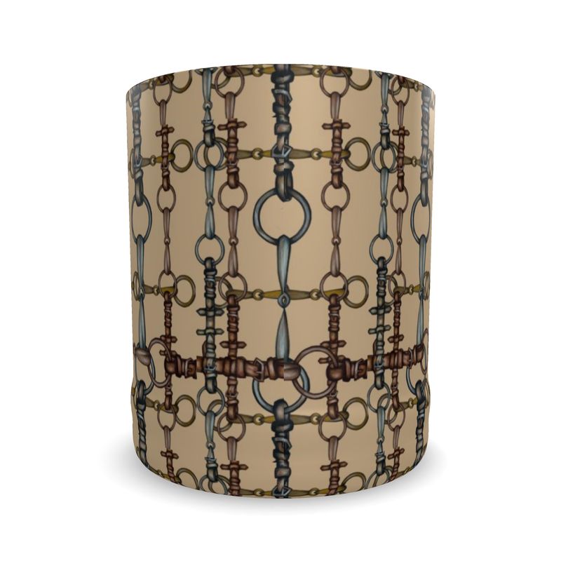 Brown, Equestrian Bit Whiskey Glass, Luxury Bar, Horse lover gift