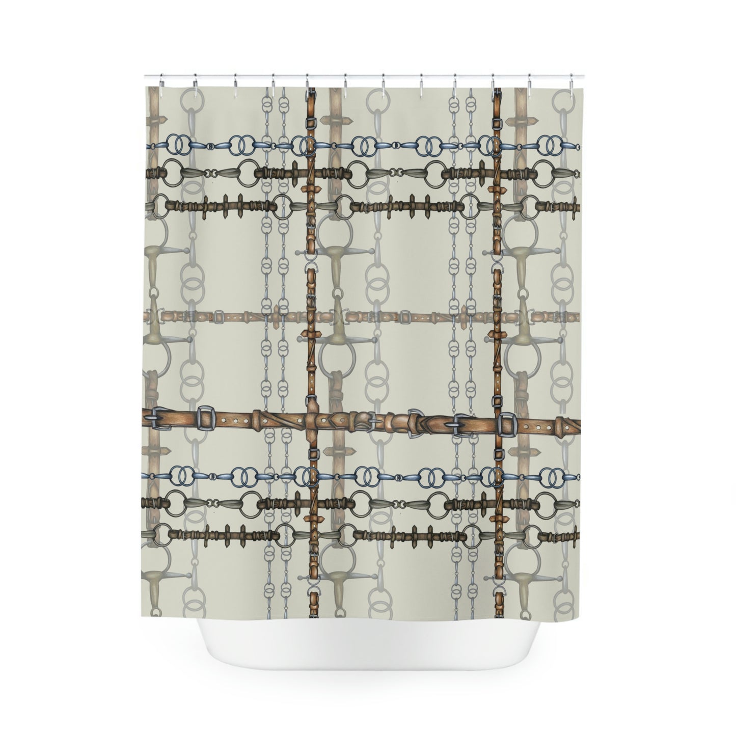 Equestrian Bit Shower Curtain