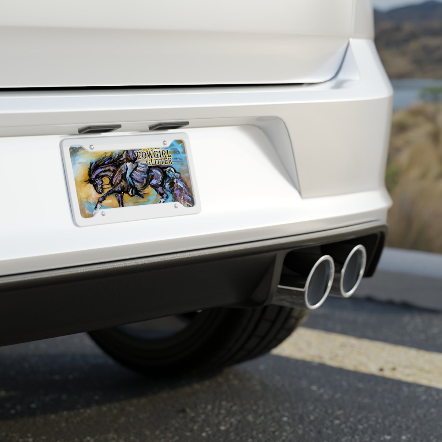 western horse License Plate