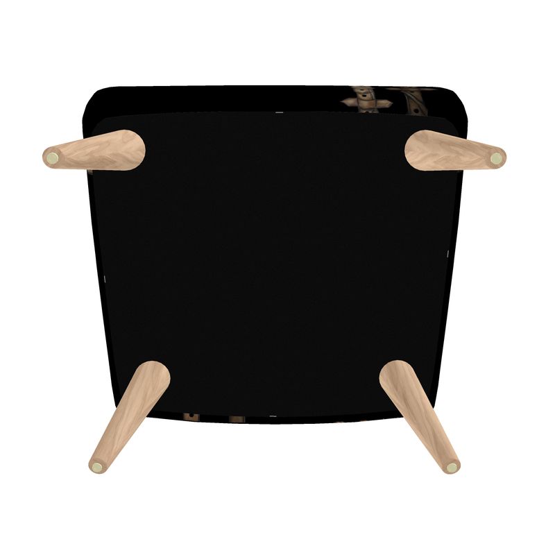 Black Bit Motif Chair