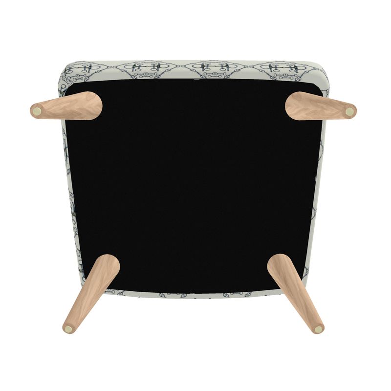 Silver Bit Motif Chair