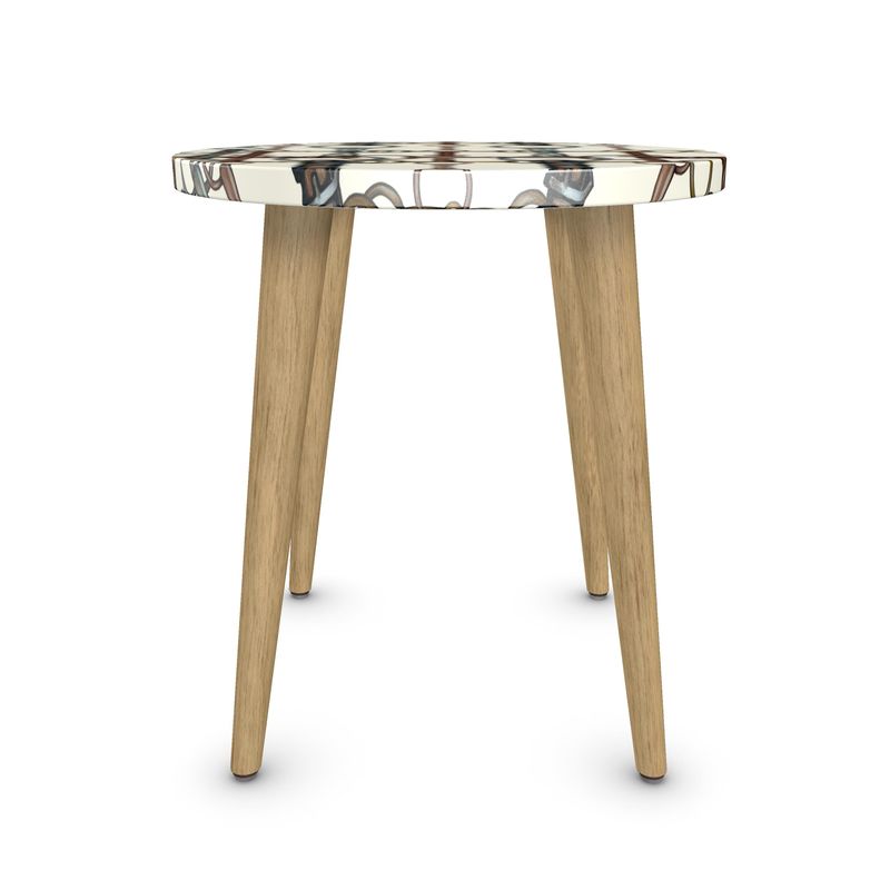 Snaffle Bit Round Side Table