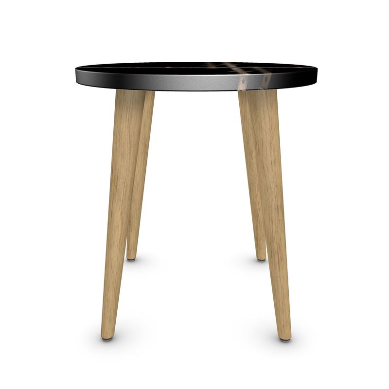 Round Equestrian Bit Motif Side Table