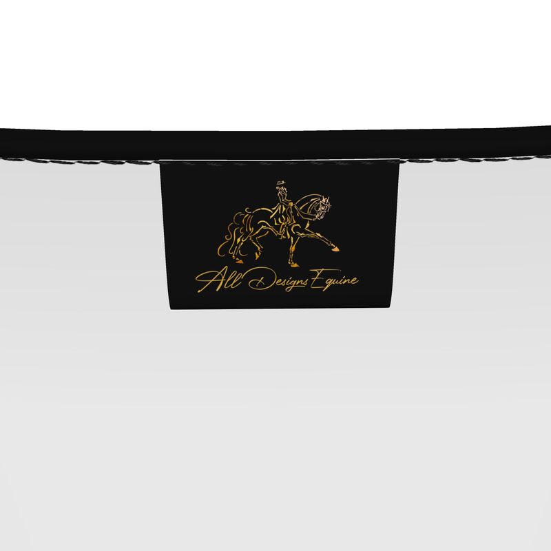 Black Equestrian Bit Directors Chair