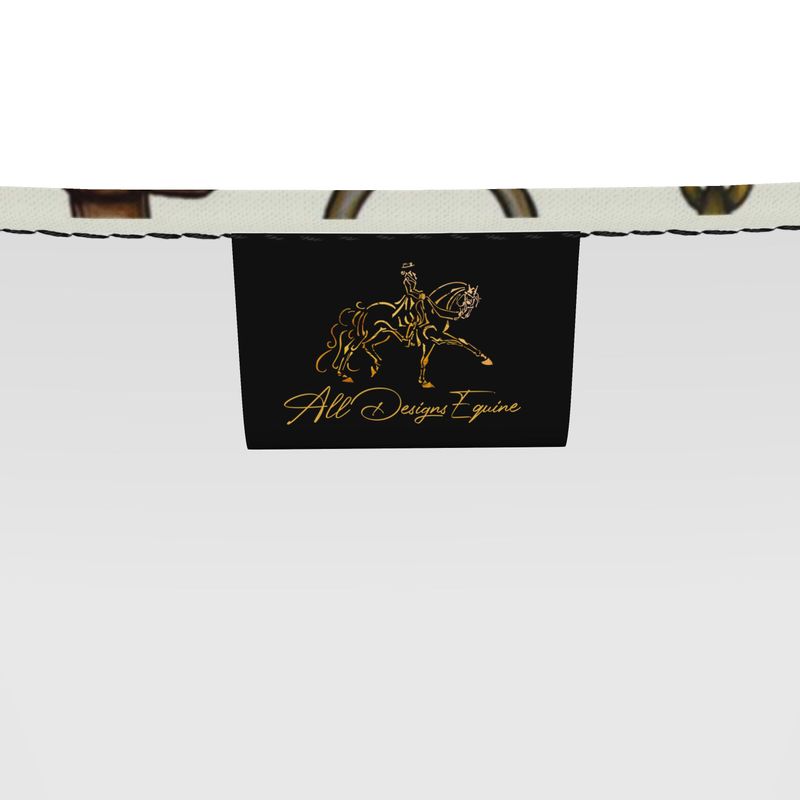 Ivory Tri Color Linear Bit Directors Chair