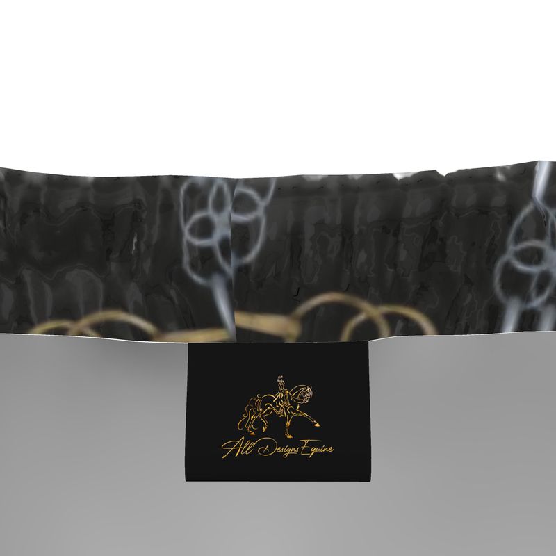 Black Bit Motif Jogging Pants