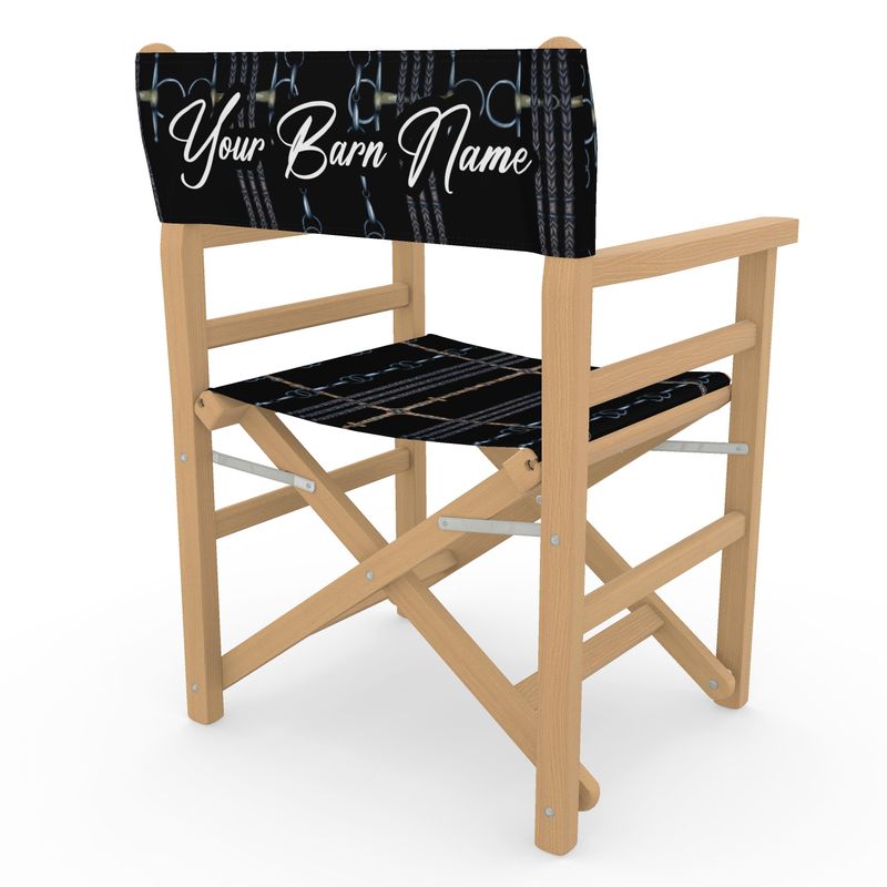 Custom Barn Name Horse Show Directors Chair