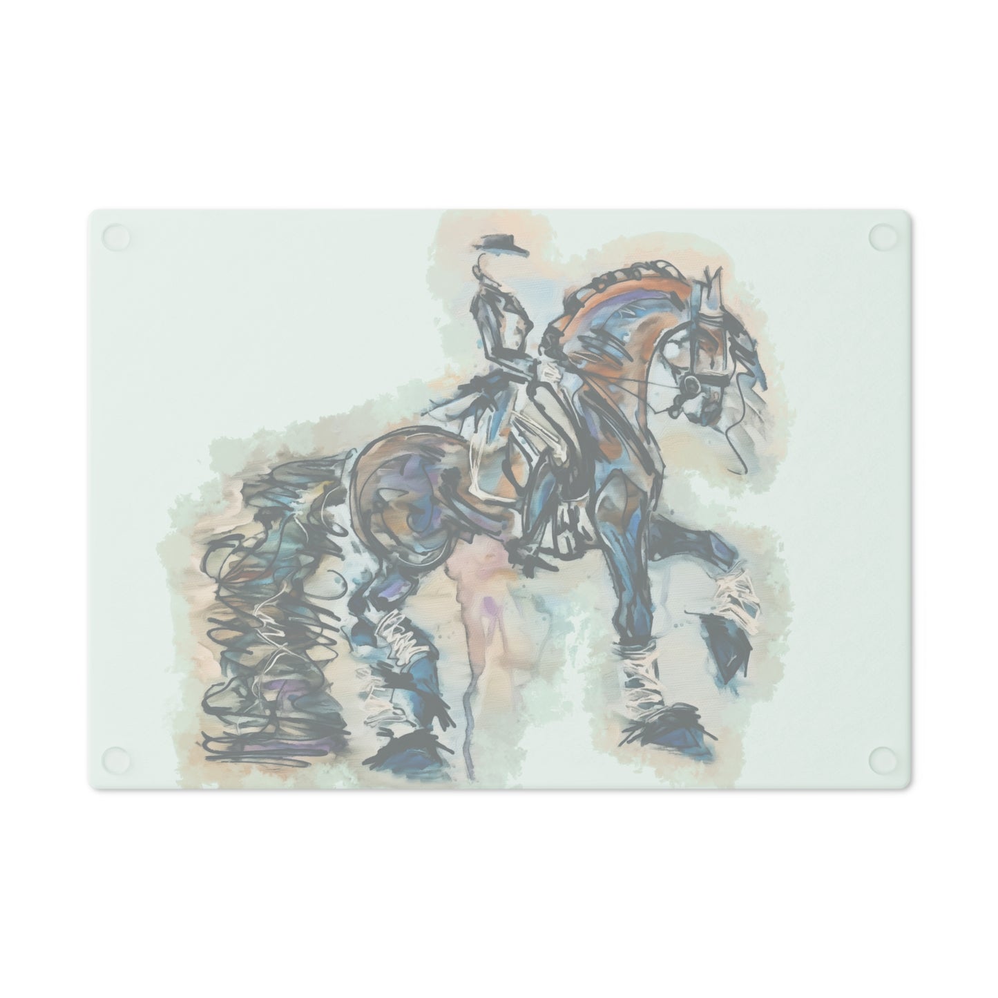 Friesian Piaffe Dressage Cutting Board
