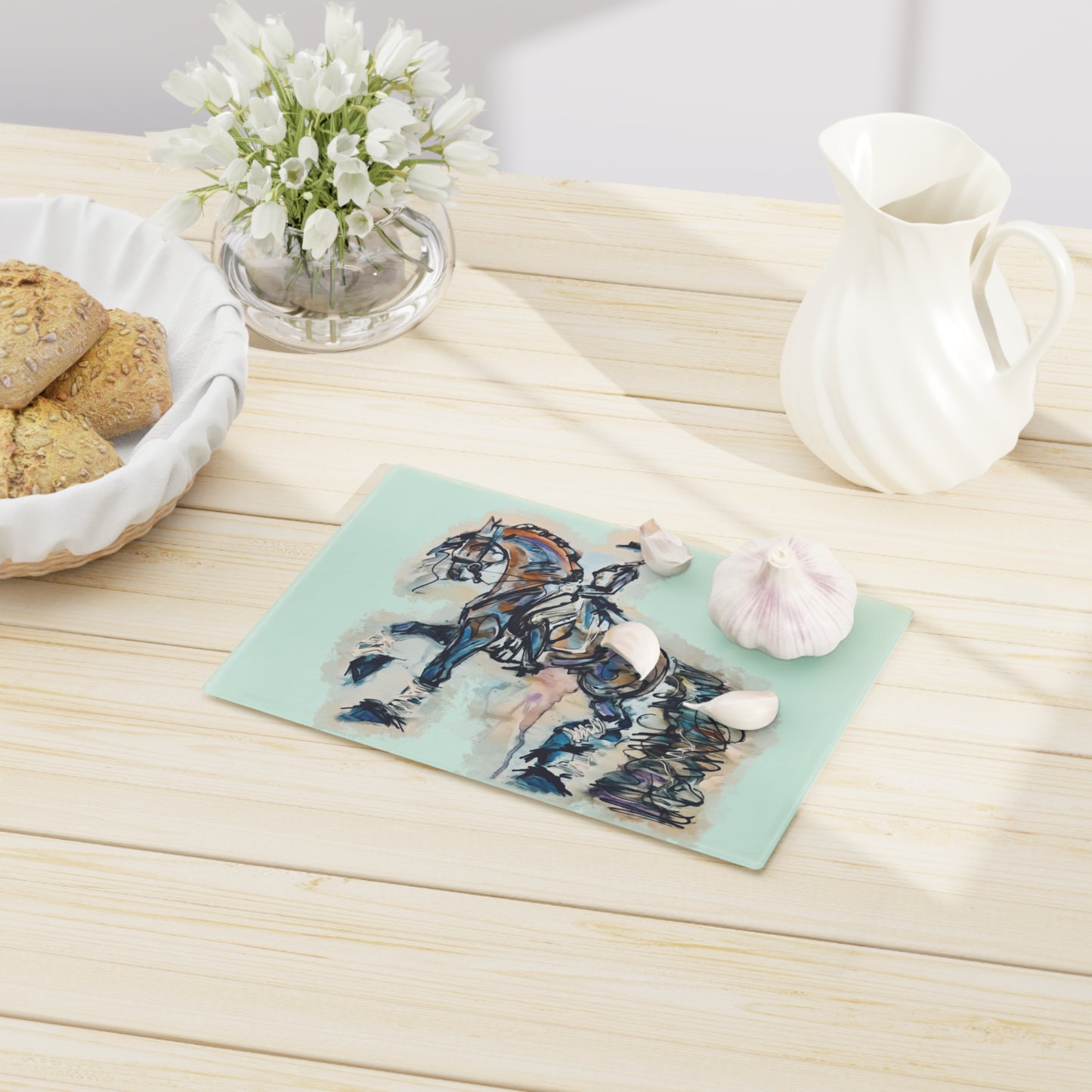 Friesian Piaffe Dressage Cutting Board