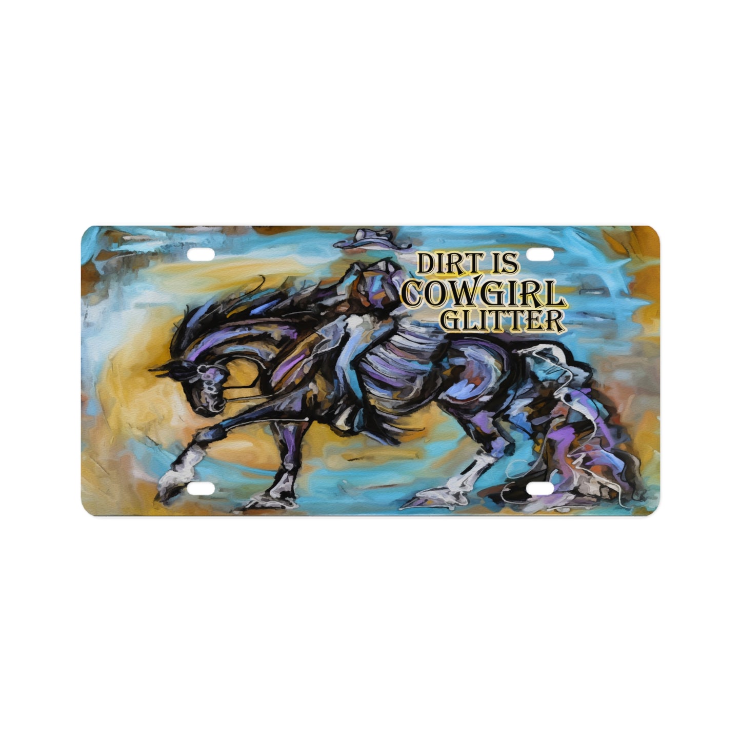 western horse License Plate