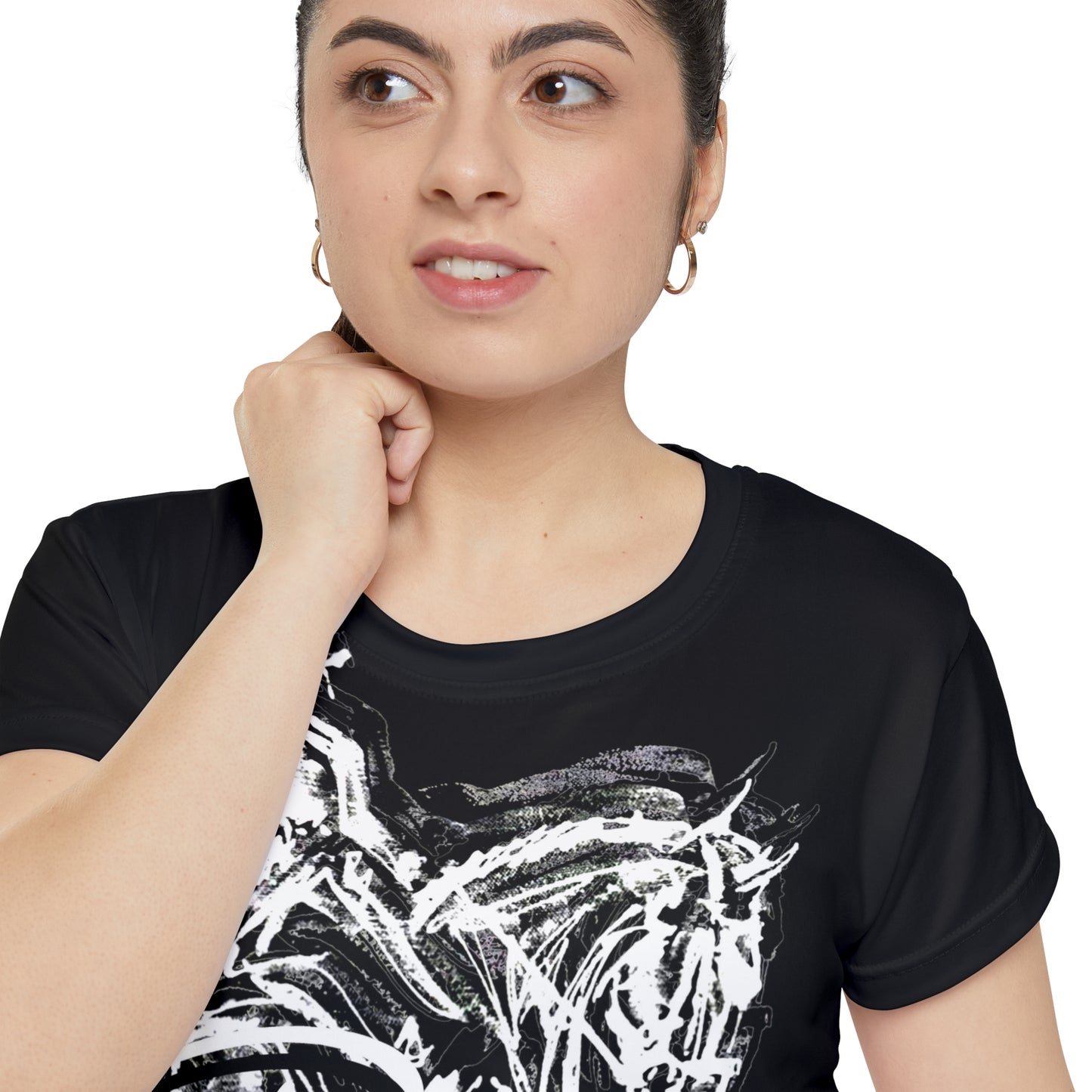 Dressage Art Word art Women's Short Sleeve Shirt (AOP)