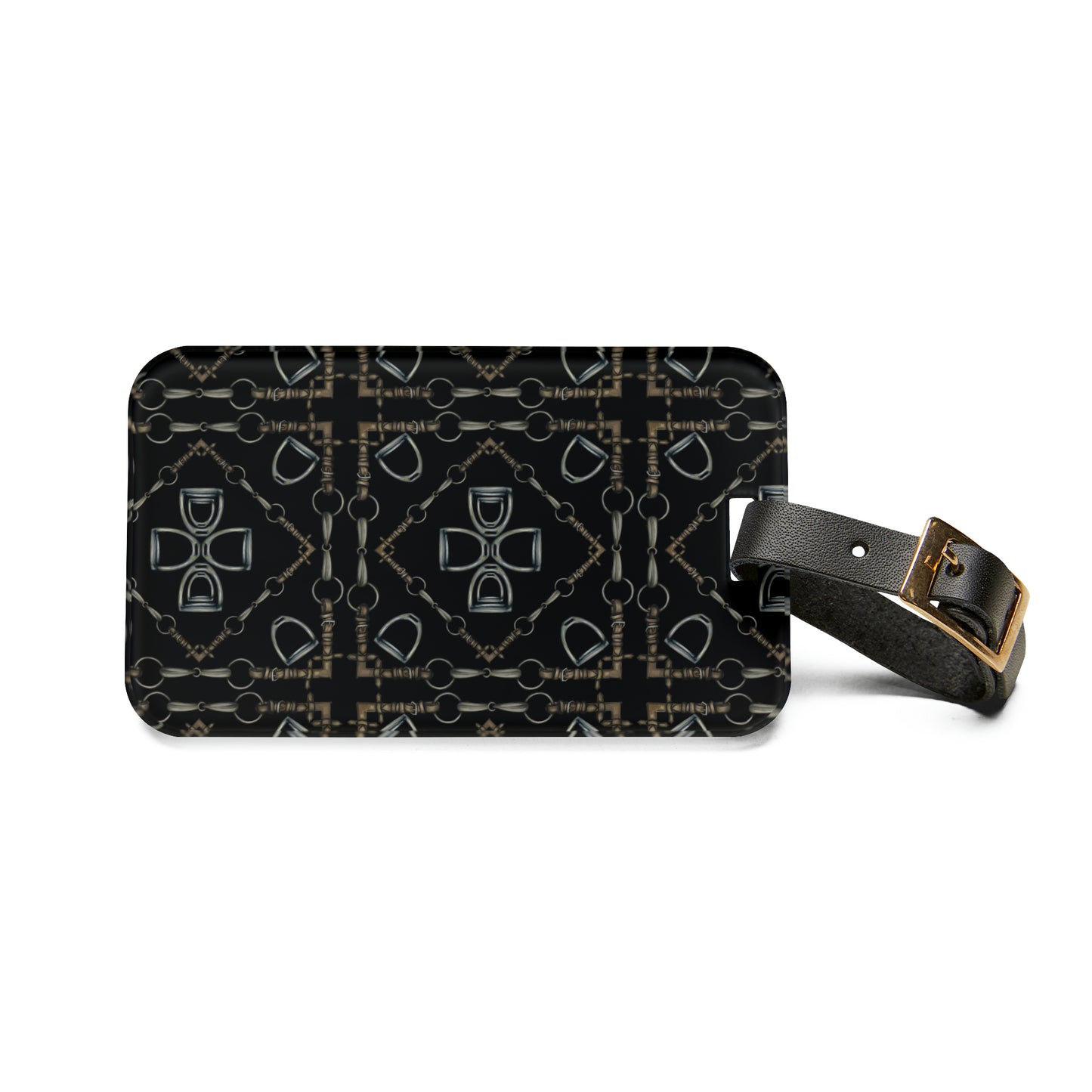 Geometric Bit Pattern Luggage Tag