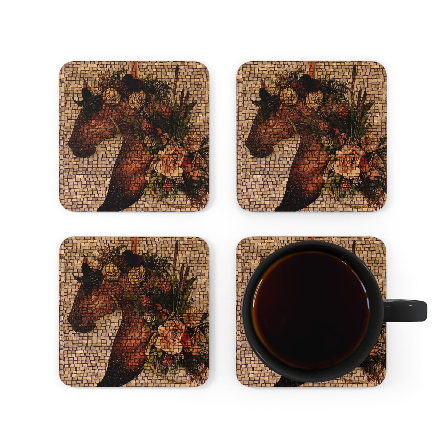 Copy of Equestrian Bit Corkwood Coaster Set