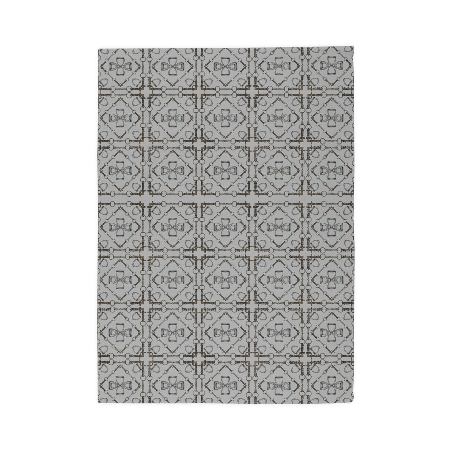 Grey Geometric Bit Area Rug