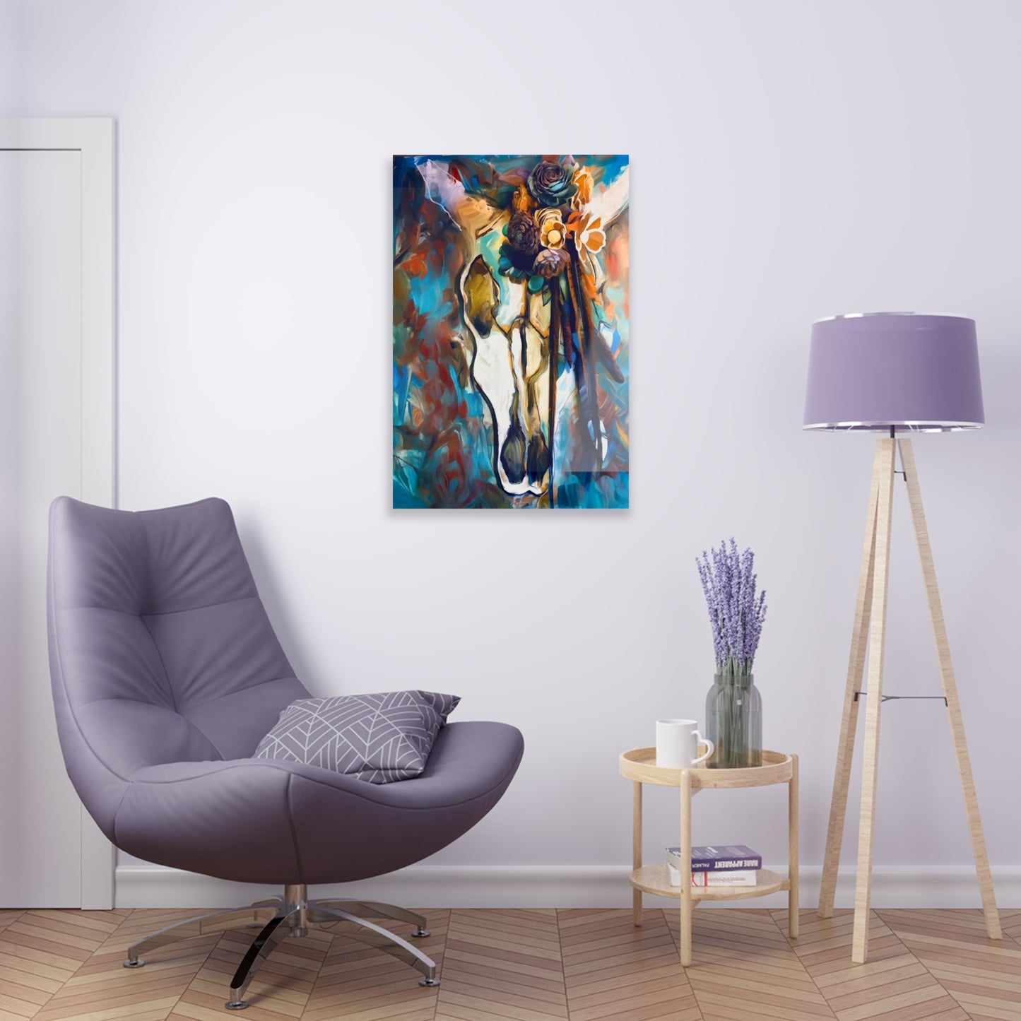 Southwestern Sugar Skull Art Acrylic Print