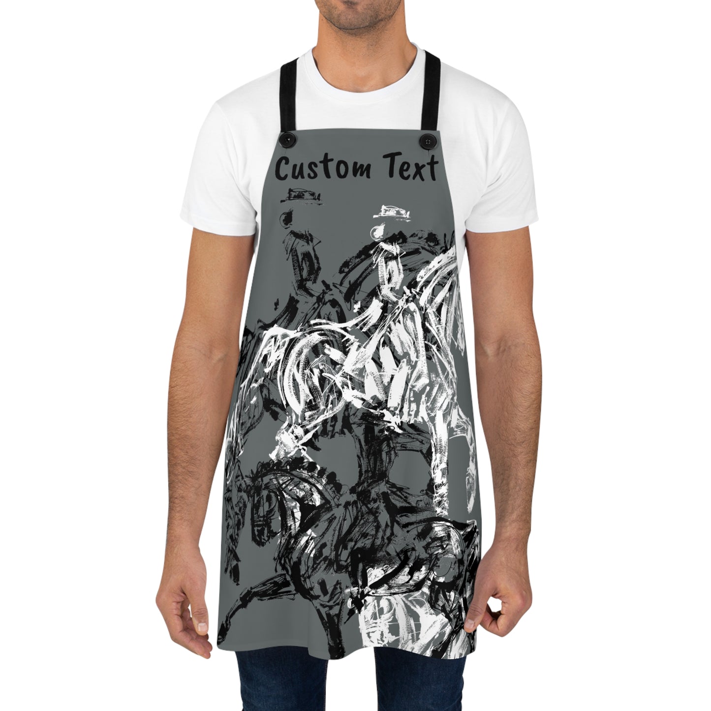 Graphic Custom Text Show Cloths Cover Apron. Protect your show cloths in style. Custom Text