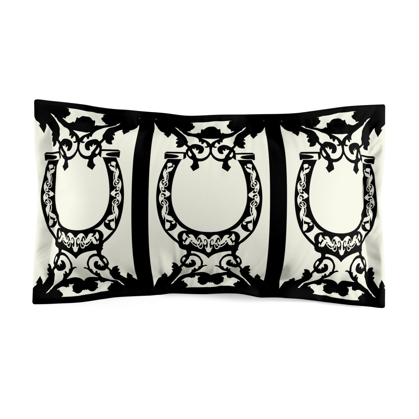 Copy of Equestrian Bit Motif Microfiber Pillow Sham