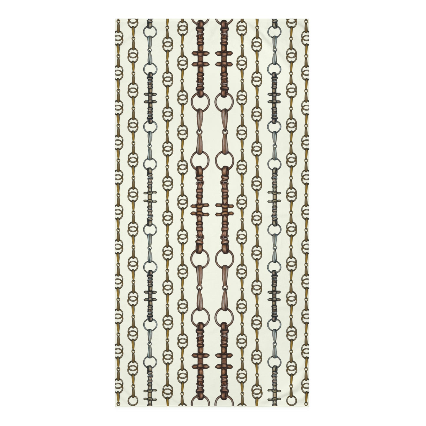 Ivory Linear Bits Luxury Bath Towel