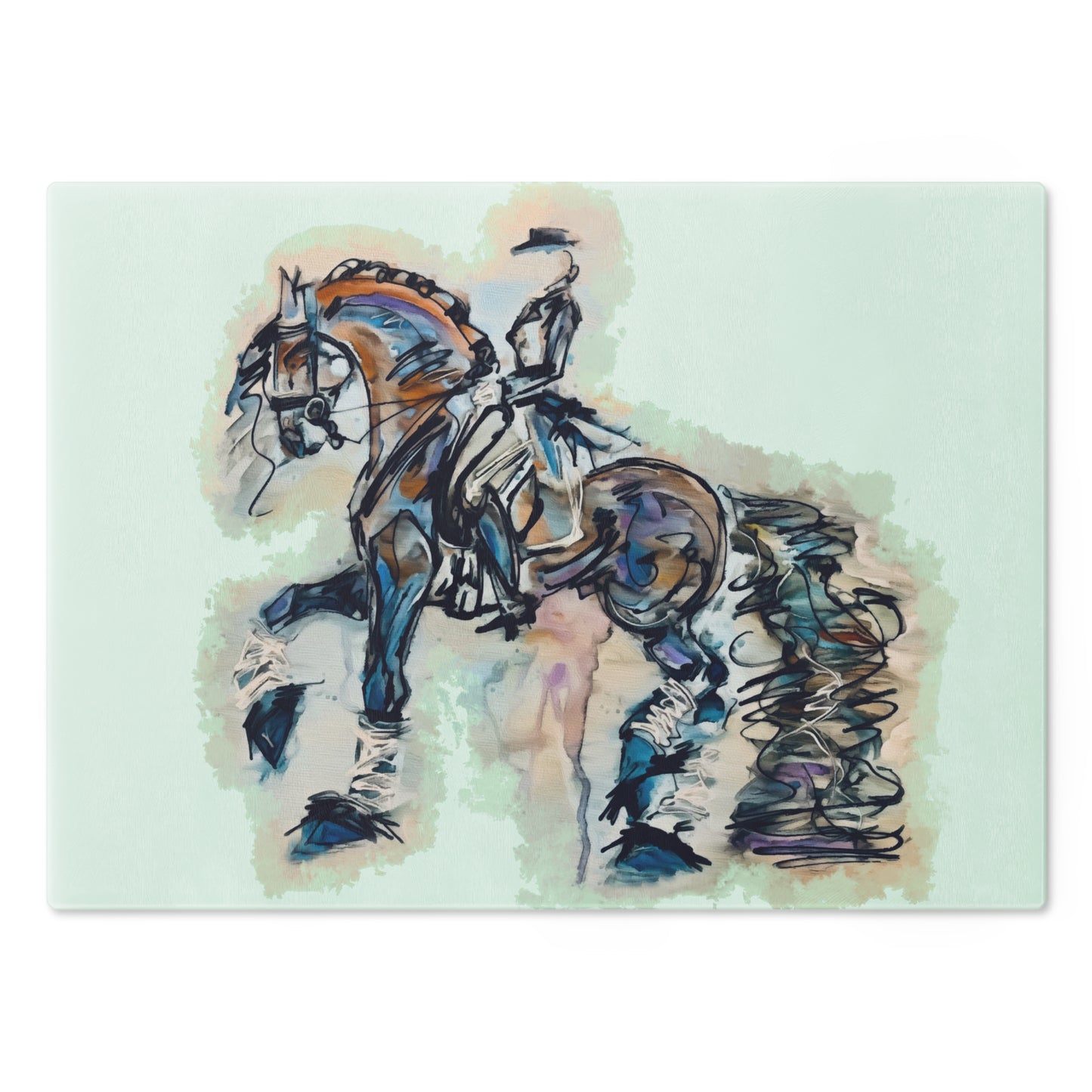 Friesian Piaffe Dressage Cutting Board
