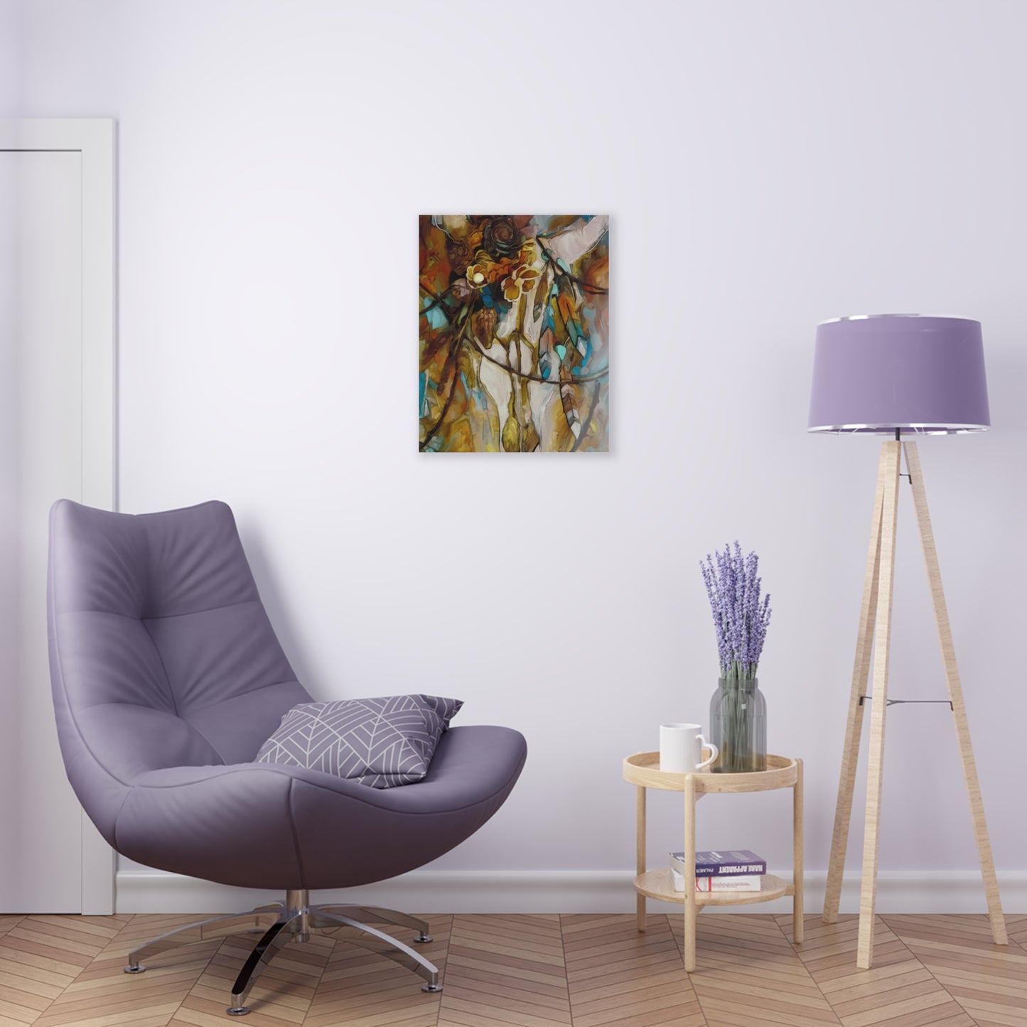 Southwestern Sugar Skull and barbed Wire Art Acrylic Print