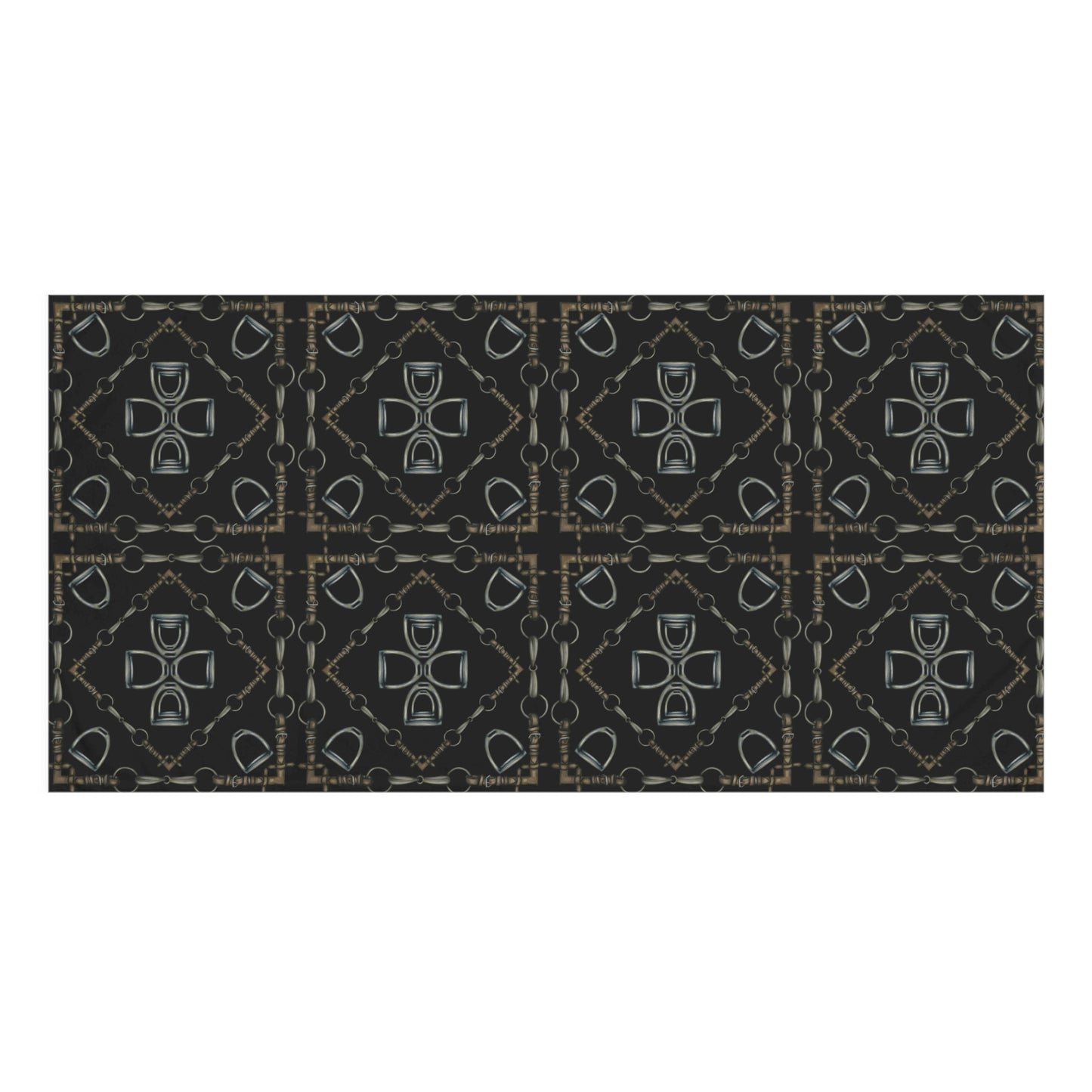 Geometric Bit Motif Luxury Bath Towel