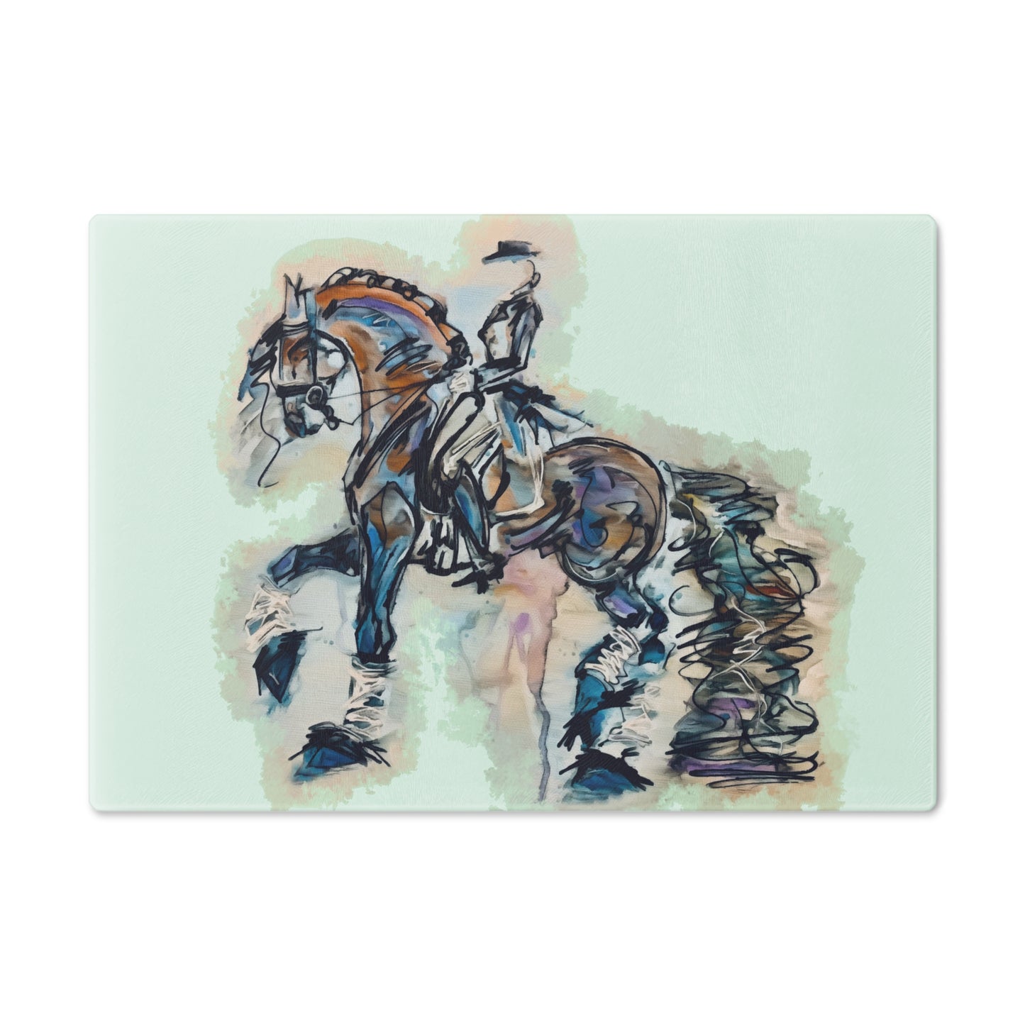 Friesian Piaffe Dressage Cutting Board