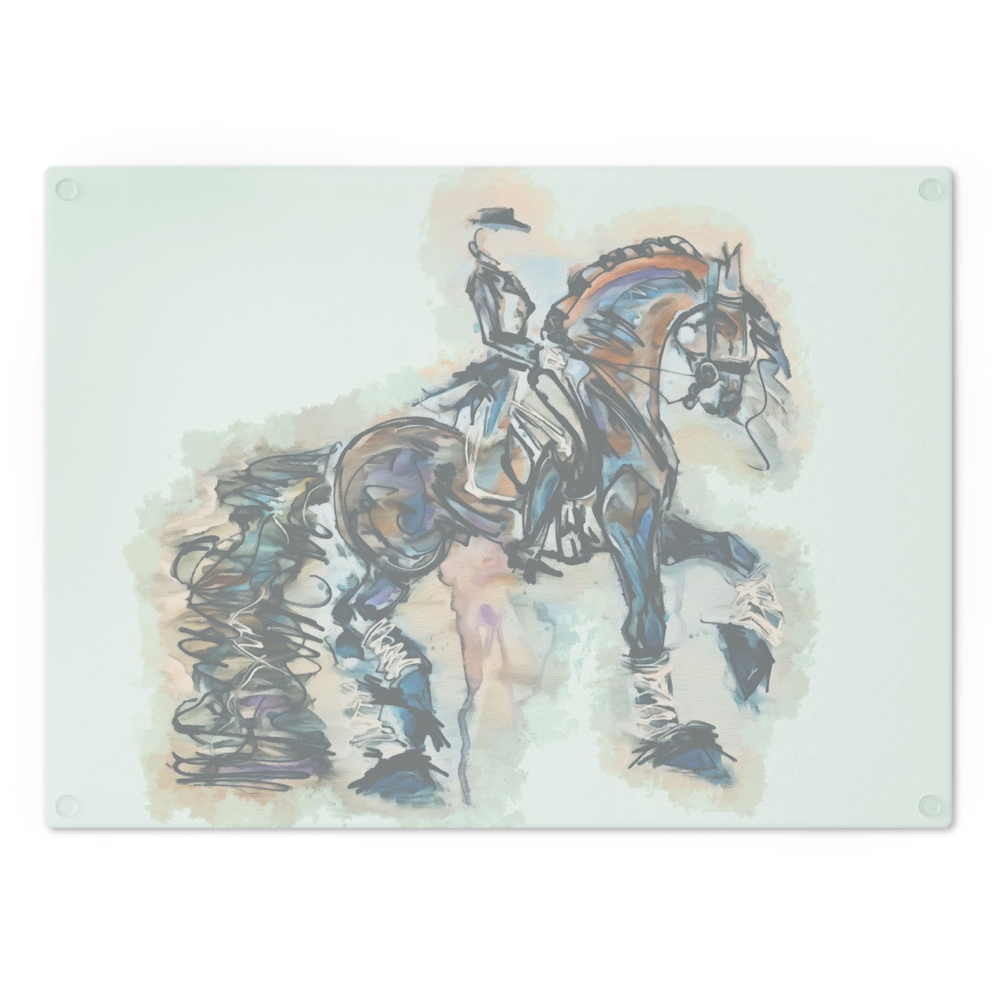 Friesian Piaffe Dressage Cutting Board