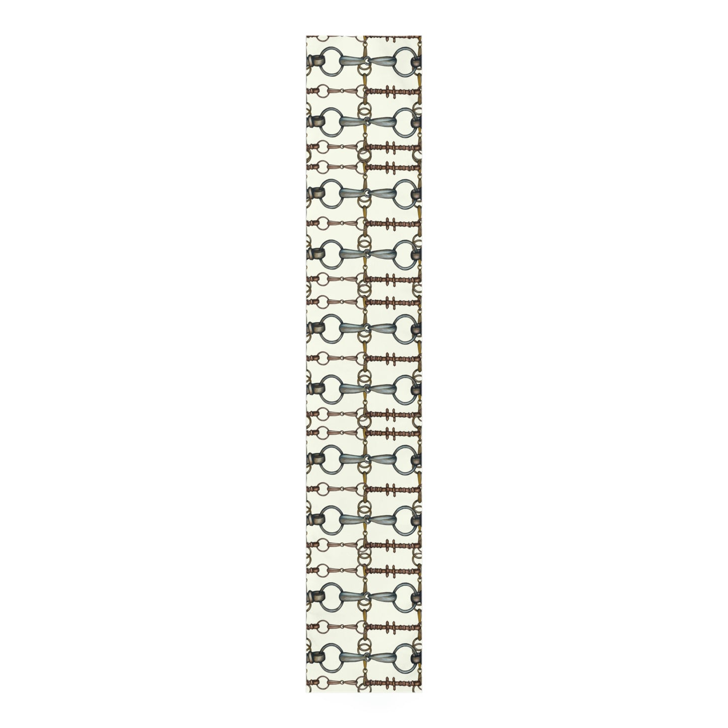 ivory snaffle Bit Tan Table Runner