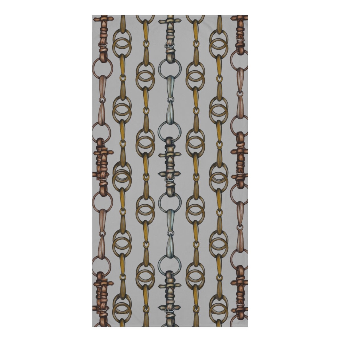 Equestrian Snaffle Bit Cream Premium Towel