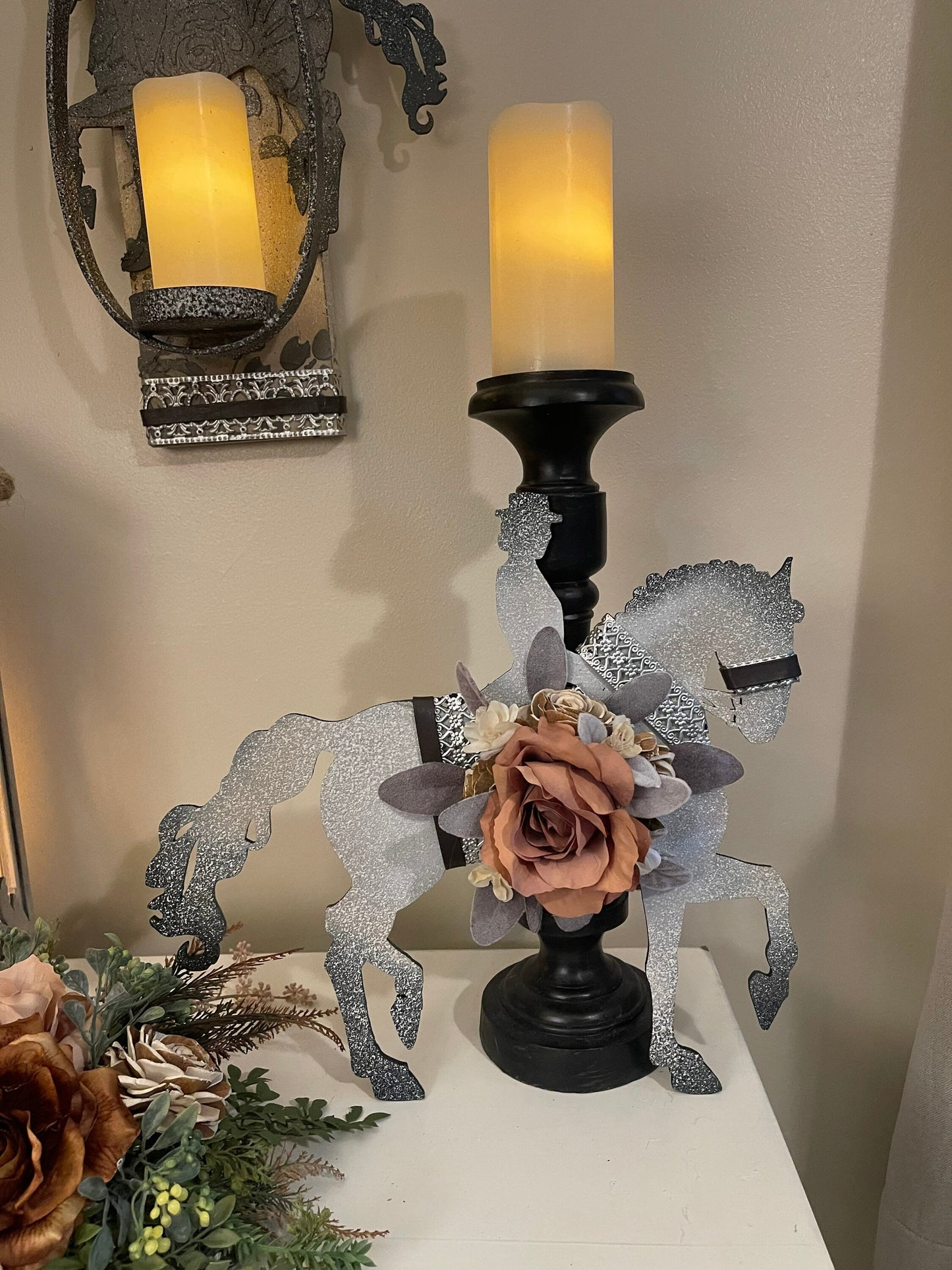 Equestrian Dressage Candlestick Ornament