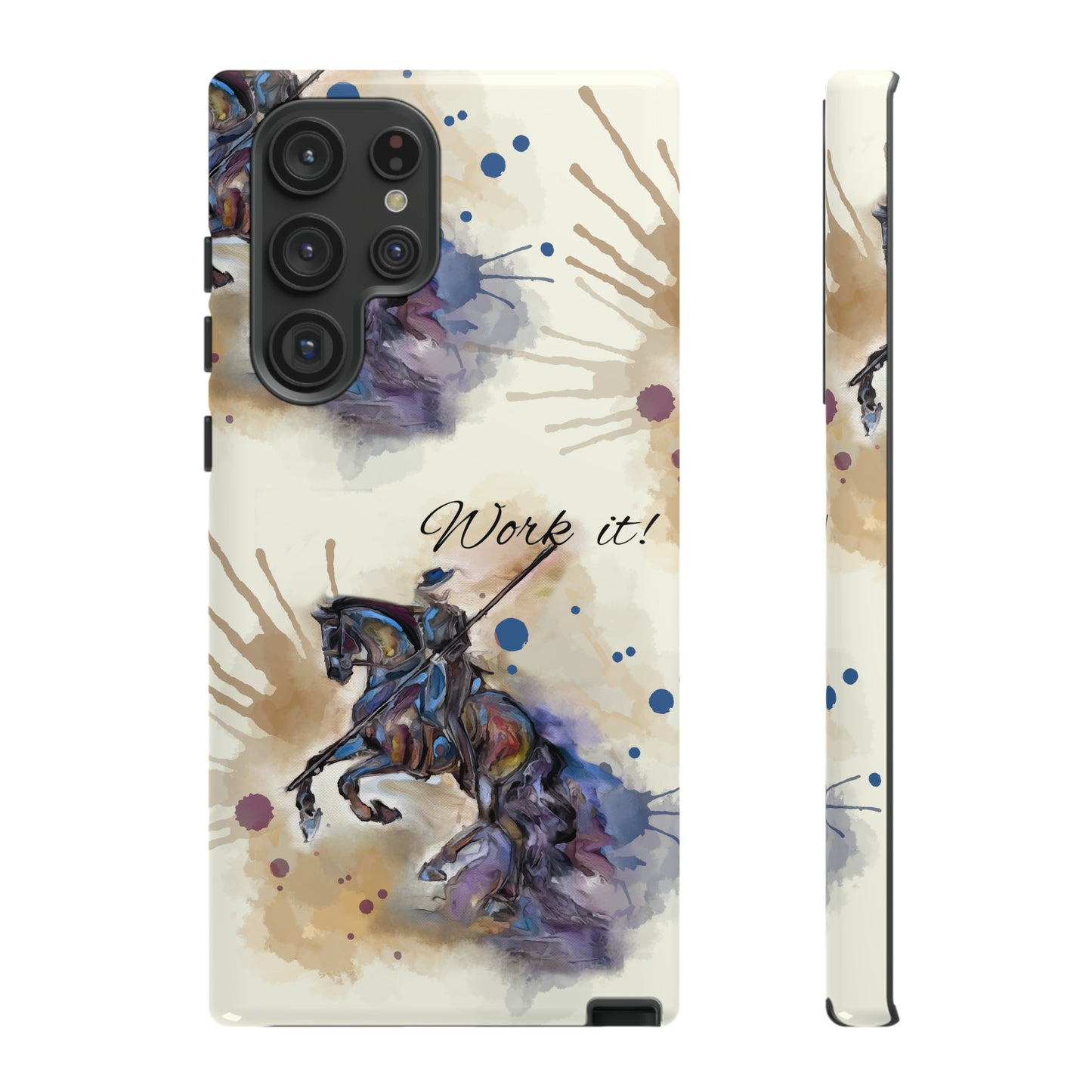 Working Equitation Watercolor Horse Horse Lover Gift Study Tough Case Phone Case.