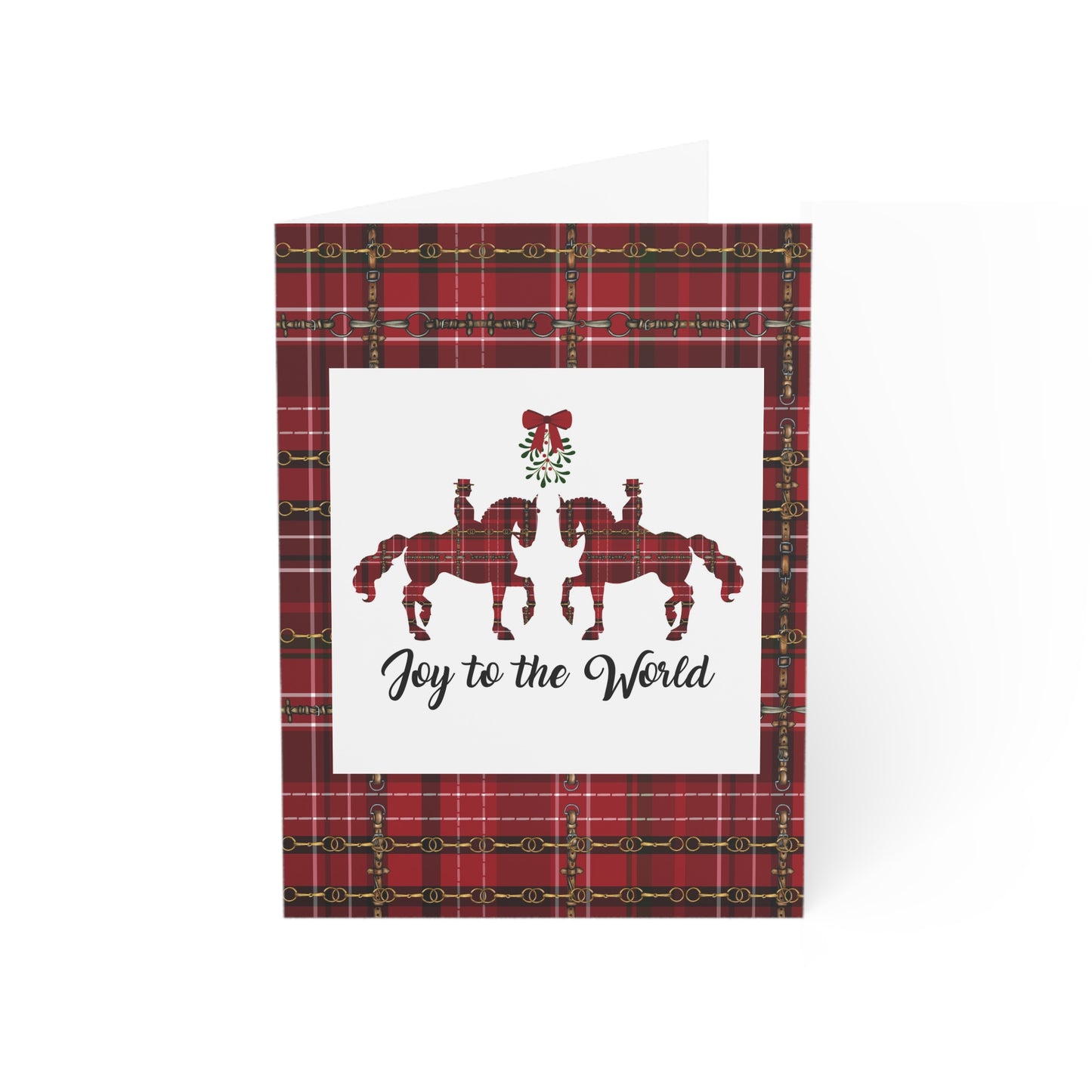 Joy to the World Christmas Cards with an Equestrian Flare