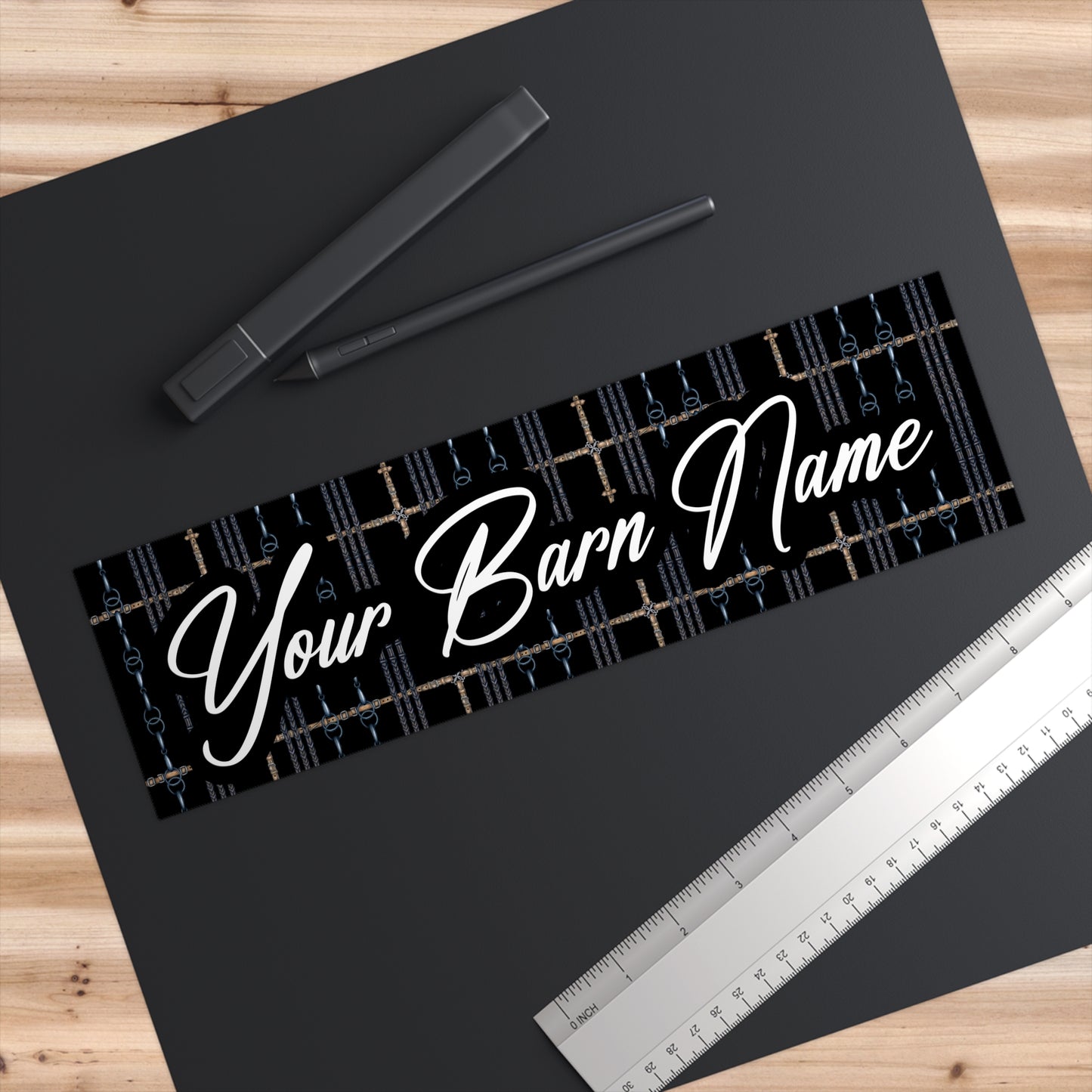 Your Barn Name, Customizable Equestrian Bumper Stickers