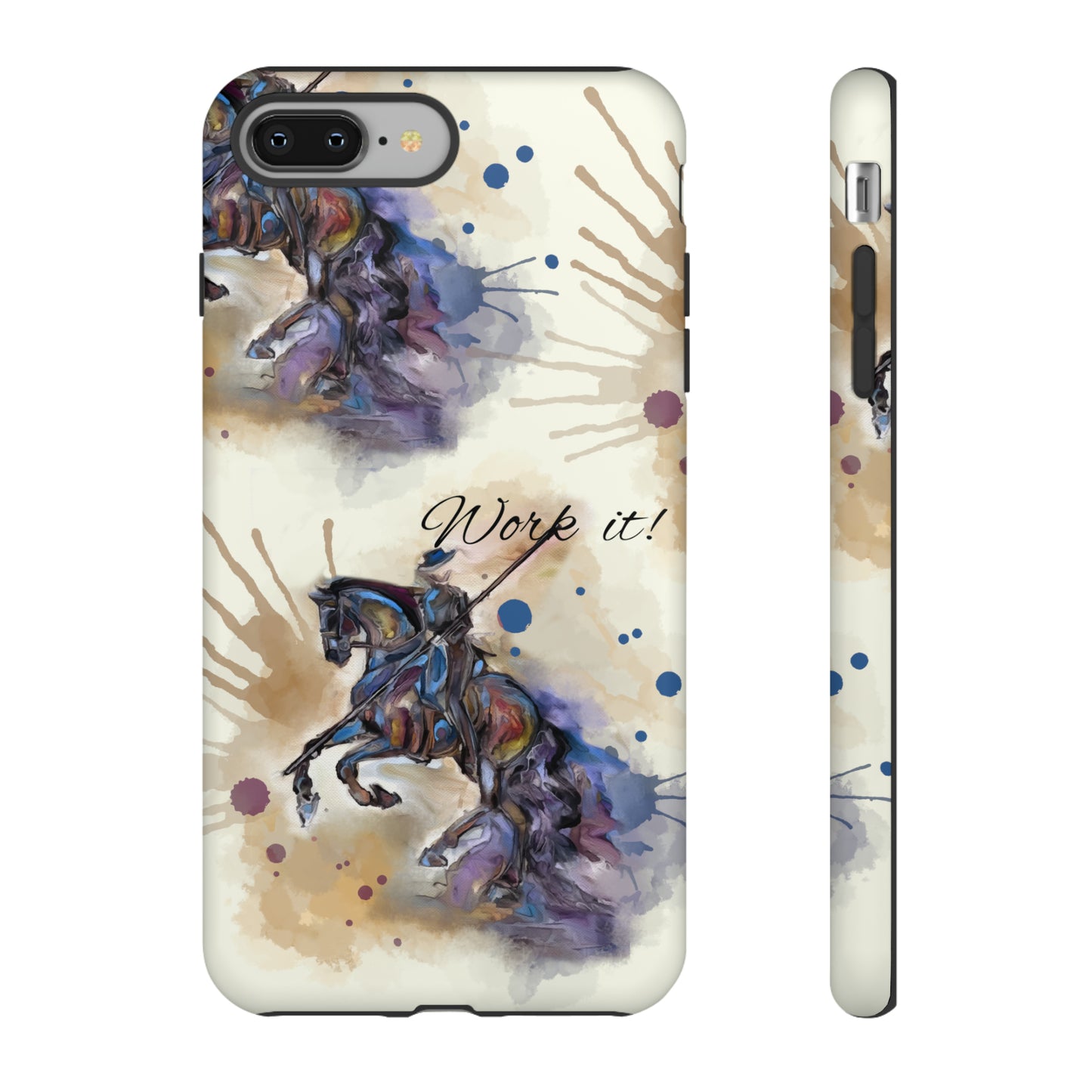 Working Equitation Watercolor Horse Horse Lover Gift Study Tough Case Phone Case.