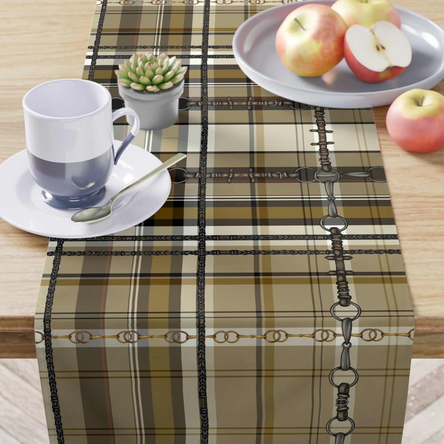 Plaid and Bit Motif Table Runner